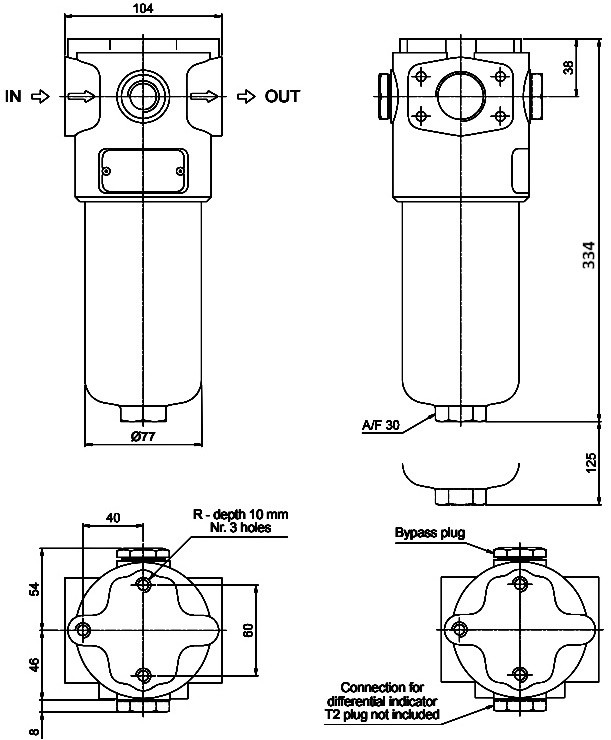 габаритні розміри FMP1352 габаритні розміри FMP1352