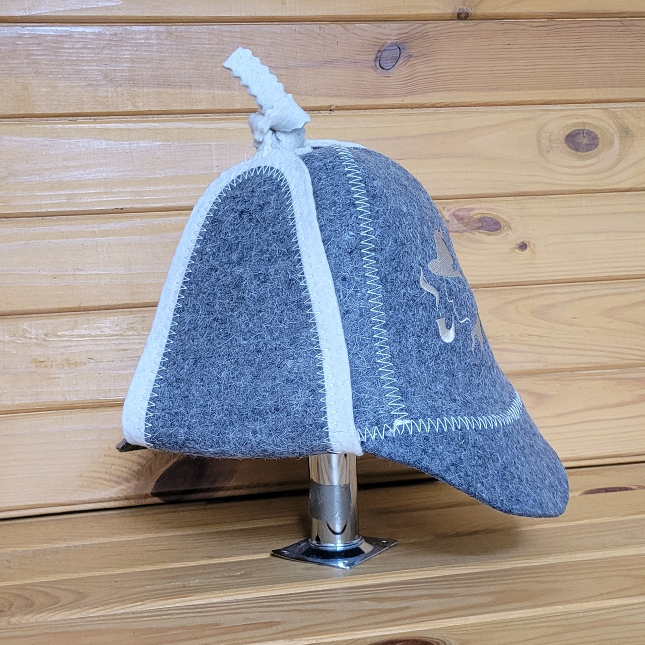 Шапка для лазні та сауни V3 "Холмс"сіра, фото 1