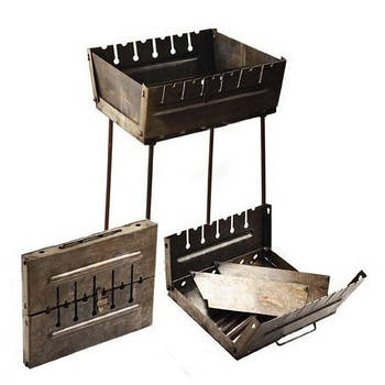 Мангал-чемодан на 6 шампурів