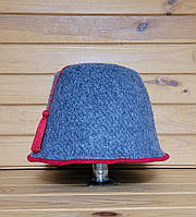 Шапка для сауны G "Феска" серая геотекстиль