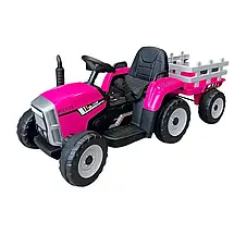 Дитячий електромобіль трактор з причепом John Deere M 4479EBLR-8 (USB, мотори 2x35W, акум.12V7AH), фото 5