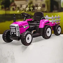 Дитячий електромобіль трактор з причепом John Deere M 4479EBLR-8 (USB, мотори 2x35W, акум.12V7AH), фото 6