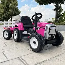 Дитячий електромобіль трактор з причепом John Deere M 4479EBLR-8 (USB, мотори 2x35W, акум.12V7AH)