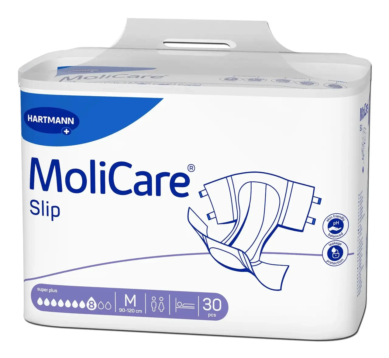 Підгузки для дорослих 8 крапель MoliCare Super Plus M 30 шт