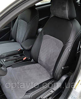 Чохли на RENAULT Logan MCV Чохли з єко-шкіри та алькантари Рено Логан MCV (2013-2017)