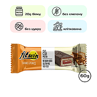 Протеїновий батончик, FitWin - 60g Caramel Peanuts