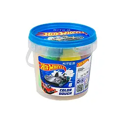 Тісто для ліпки кольорове Kite Hot Wheels HW23-137, 8*20г+2 формочки+стек
