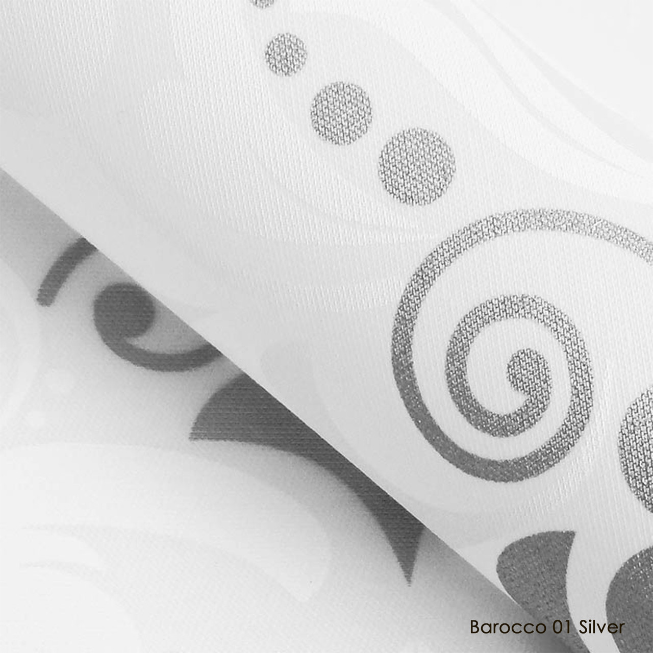 Тканинні ролети Barocco 01 Silver