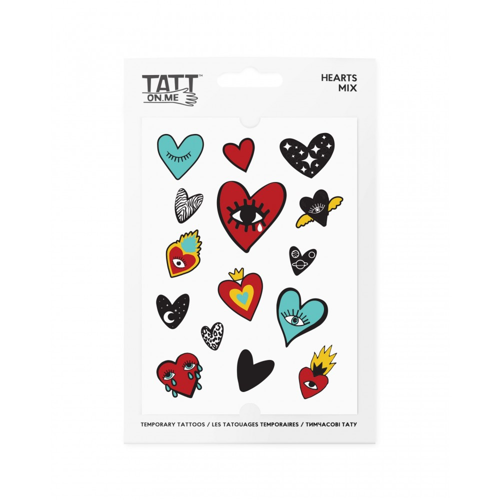 Тимчасові тату "Hearts"/TATTon.me