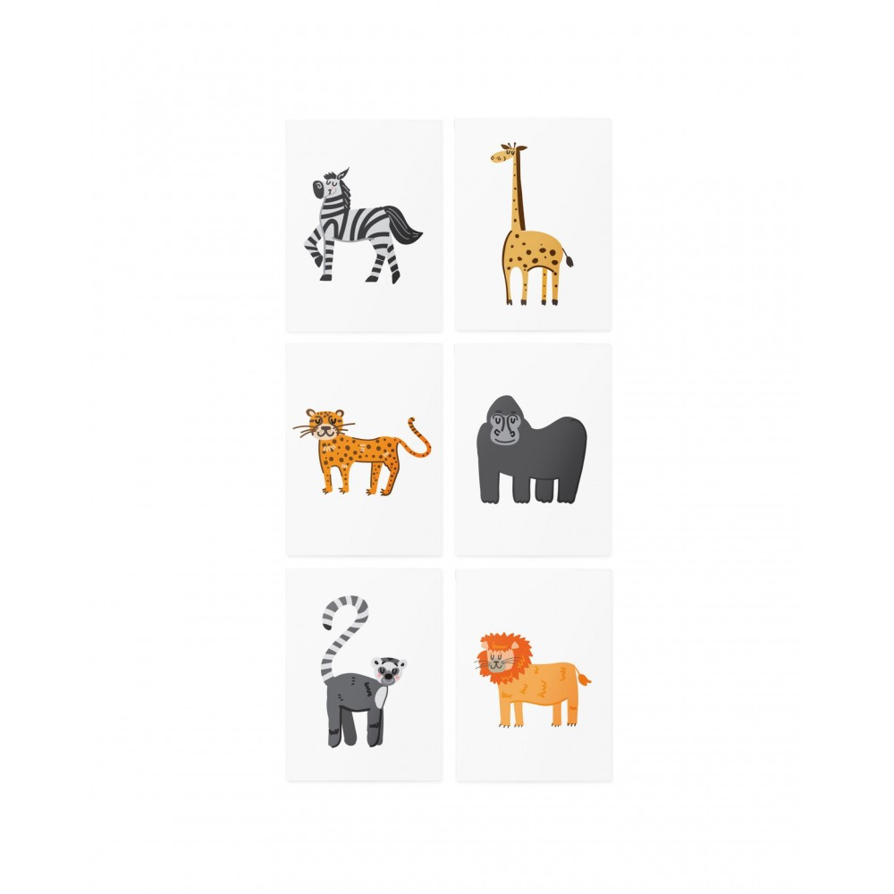 Тимчасові тату з доповненою реальністю "African Animals AR Set"/TATTon.me