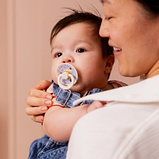 Соска пустушка Bibs Studio Colour Latex Round (кругла) Jasmine Field – Ivory 0-6 міс (2 в упаковці), фото 4