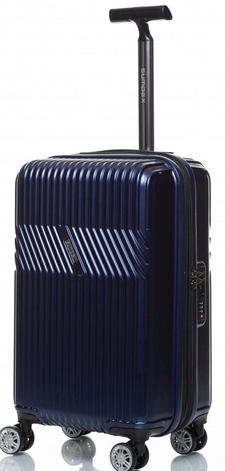 Маленька валіза на колесах їх полікарбонату 42L Sumdex синя, фото 1