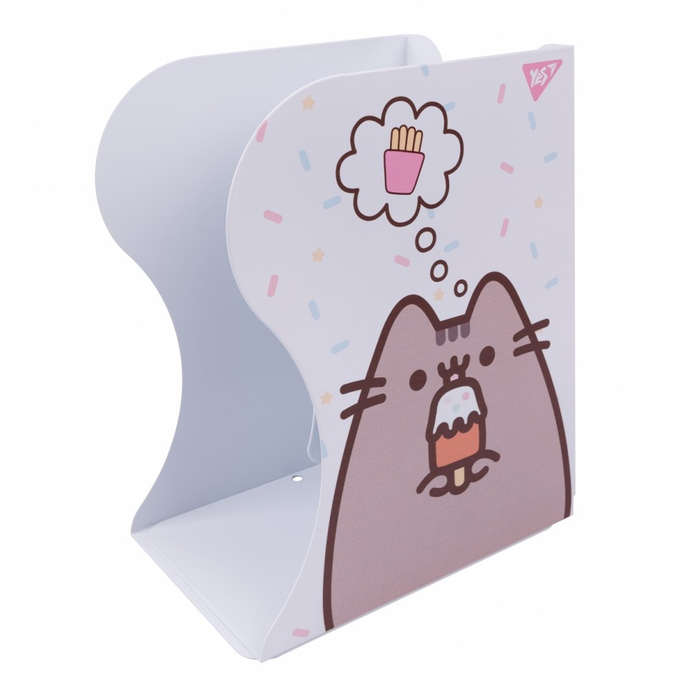 Підставка для книг "Yes" "Pusheen"  470473 розсувна, металічна