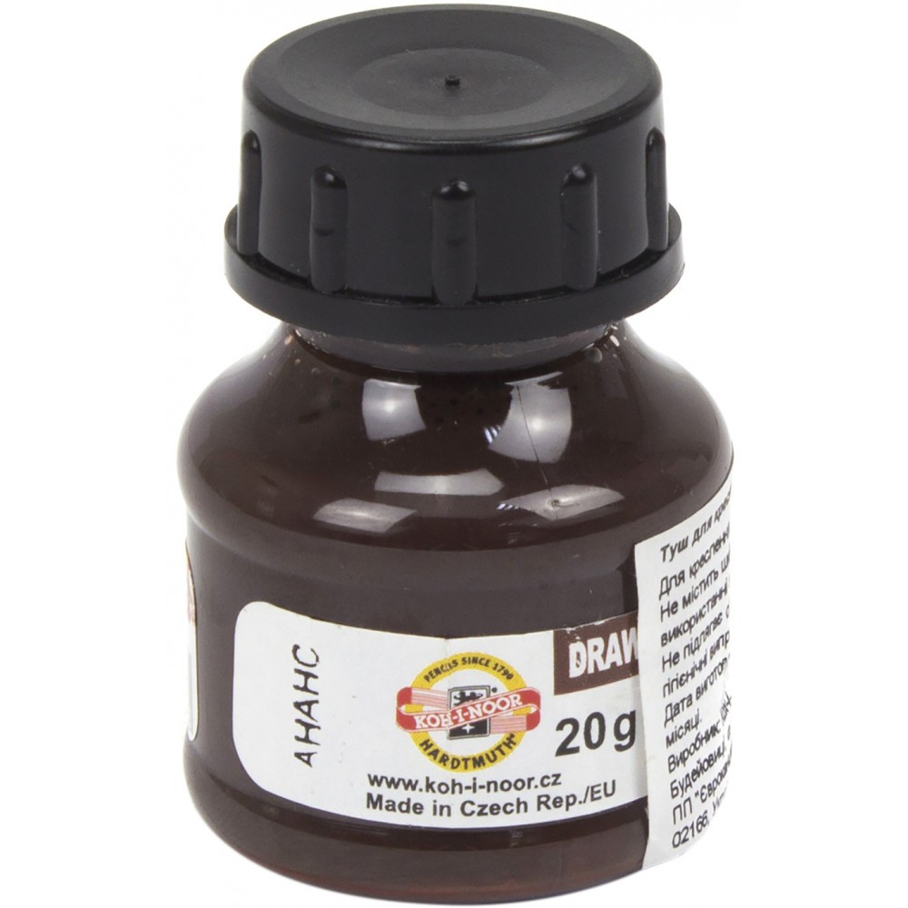 Туш для креслення "Koh-i-noor" 1417009 20гр коричнева