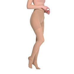 Колготки компресійні, з закритим носком, 2 клас, бежеві, 280 DEN, арт. 621-212 р.L зріст 165-180 Soloventex
