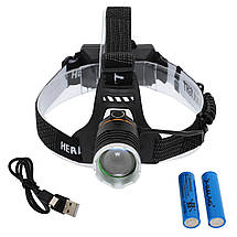 Ліхтарик налобний BL-8059-2-1-P50, фото 3