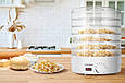 Сушарка для фруктів і овочів MOZANO Dehydrator 500 Вт White (500 Вт, 6 сит, білий, Польща), фото 4