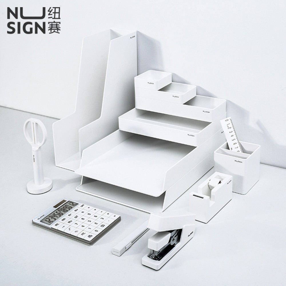 Набір настільний "Deli" 13 предметів NS003 білий (368-10)