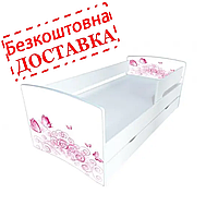 Дитяче ліжко з принтами Kinder