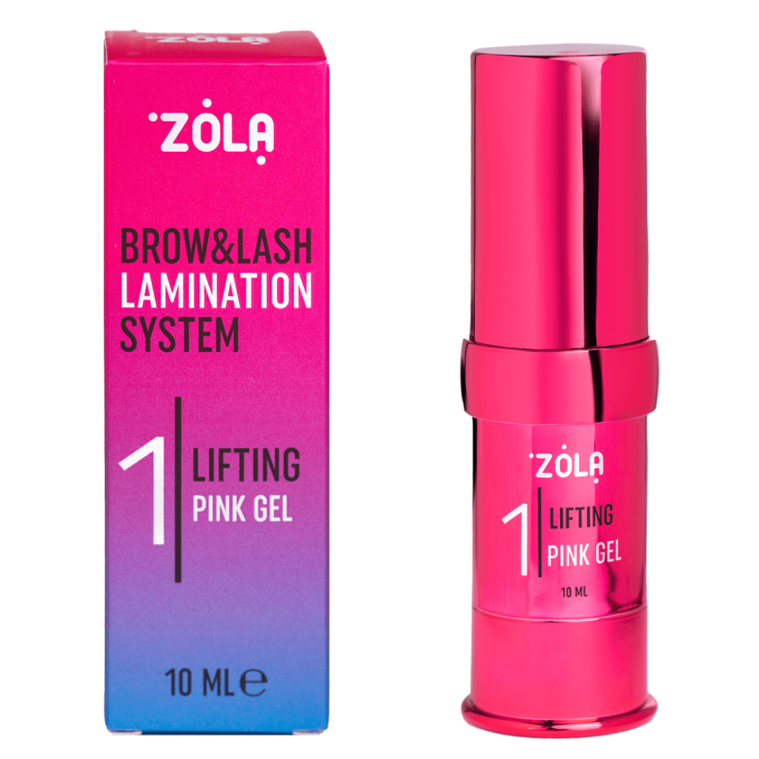 ZOLA 01 LIFTING PINK GEL | Розчин №1 для ламінування вій і брів | 10 мл