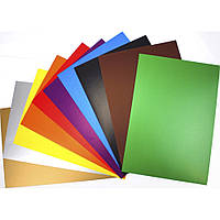 Картон кольоровий A4 односторонній 10 аркушів АП-1104/Апельсин (топ-2)