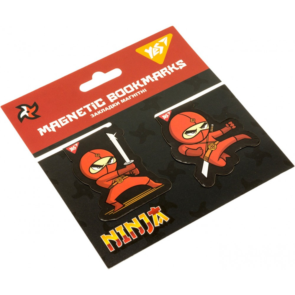 Закладка магнітна "Yes" 707916 Ninja 2 штуки