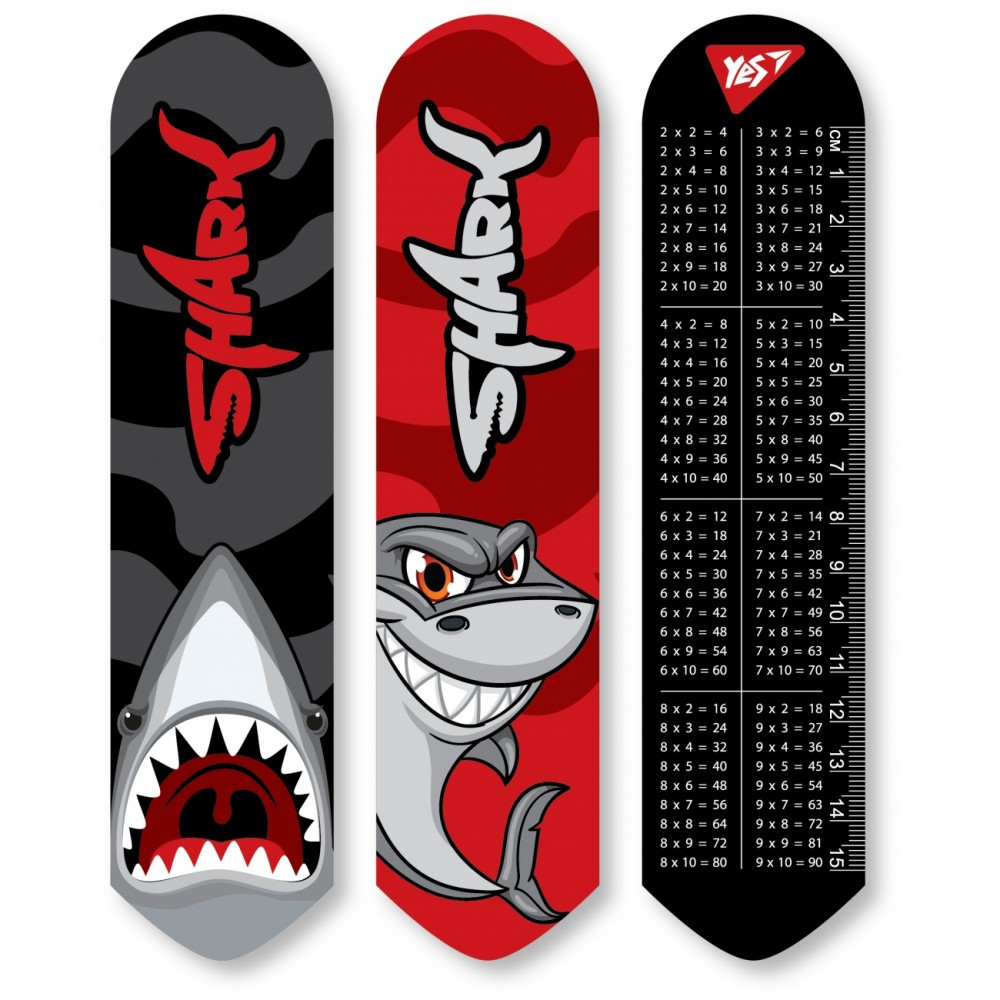 Закладка пластикова "Yes" 707713 2D Shark