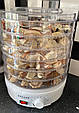 Сушарка для фруктів і овочів MOZANO Dehydrator 500 Вт White (500 Вт, 6 сит, білий, Польща), фото 9