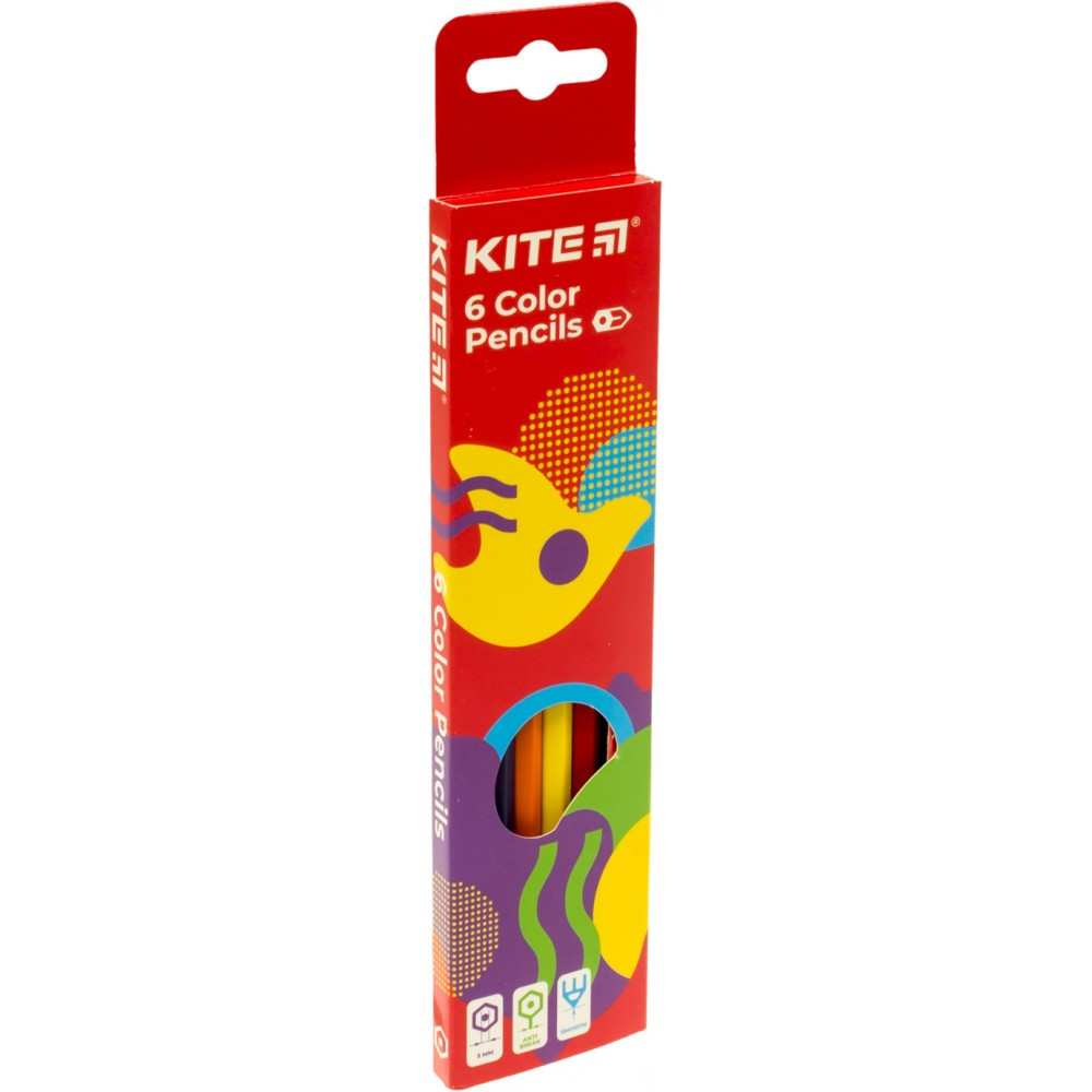 Олівці кольорові 6 кольорів Kite K22-050-2 Fantasy