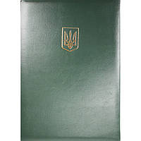 Папка A4 "Герб" з тисненням зелена СП0076/Вінпап (топ-4)