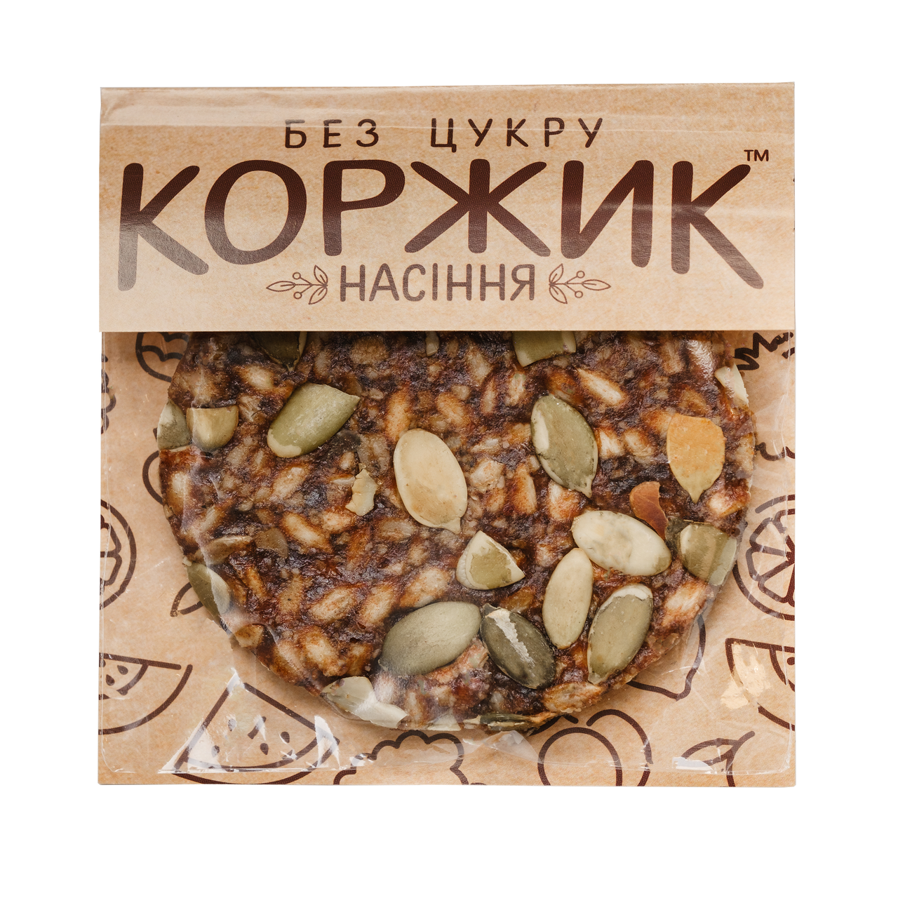 Коржик Насіння без цукру,48г