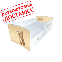 Ліжко дитяче з бортиком, ящиком у дитячу кімнату