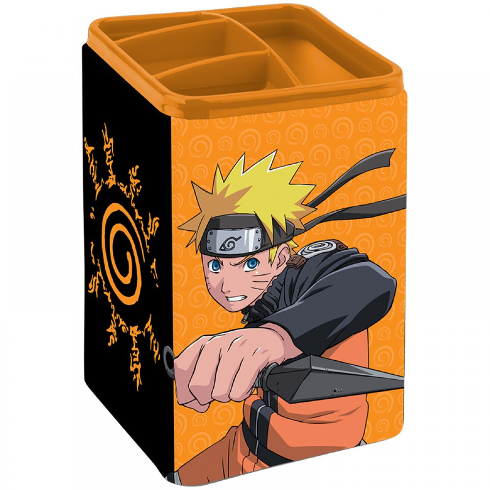 Стакан для ручок "Kite" NR23-105 квадратний Naruto