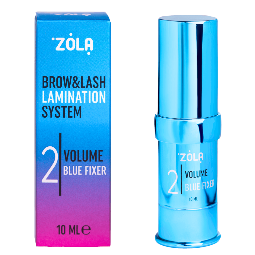 ZOLA 02 VOLUME BLUE FIXER | Розчин №2 для ламінування вій і брів | 10 мл, фото 1