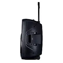 Переносна Bluetooth-колонка Temeisheng A19T 12-дюймовий акумуляторний динамік на колесах + 2 мікрофони, фото 2