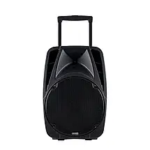 Переносна Bluetooth-колонка Temeisheng A19T 12-дюймовий акумуляторний динамік на колесах + 2 мікрофони, фото 4