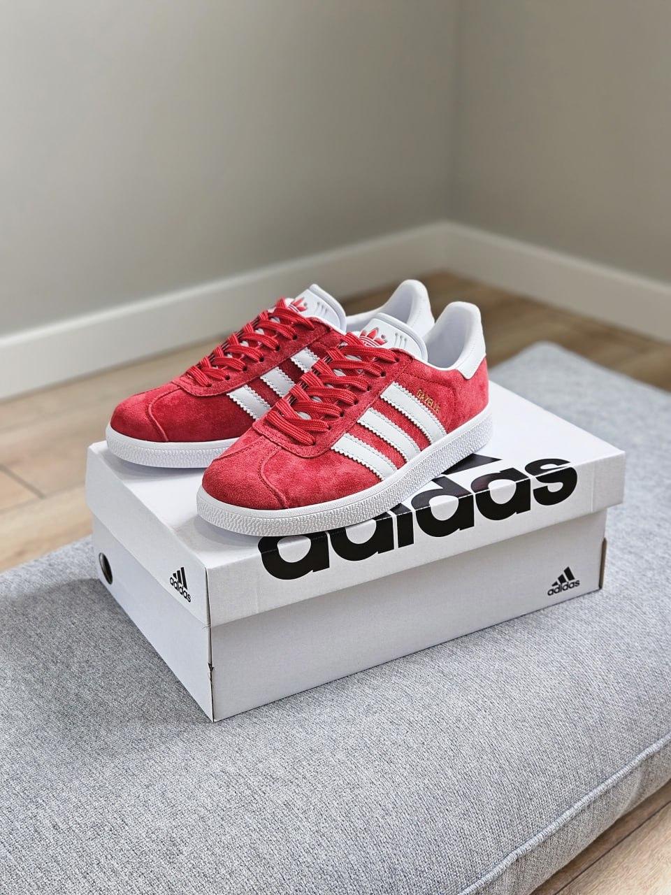 Adidas gazelle shoes red sales