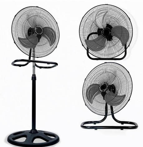 Настільний вентилятор трансформер WimpeX WX-1807 настінний безшумний 3в1 для дому офісу 55 Вт, фото 1