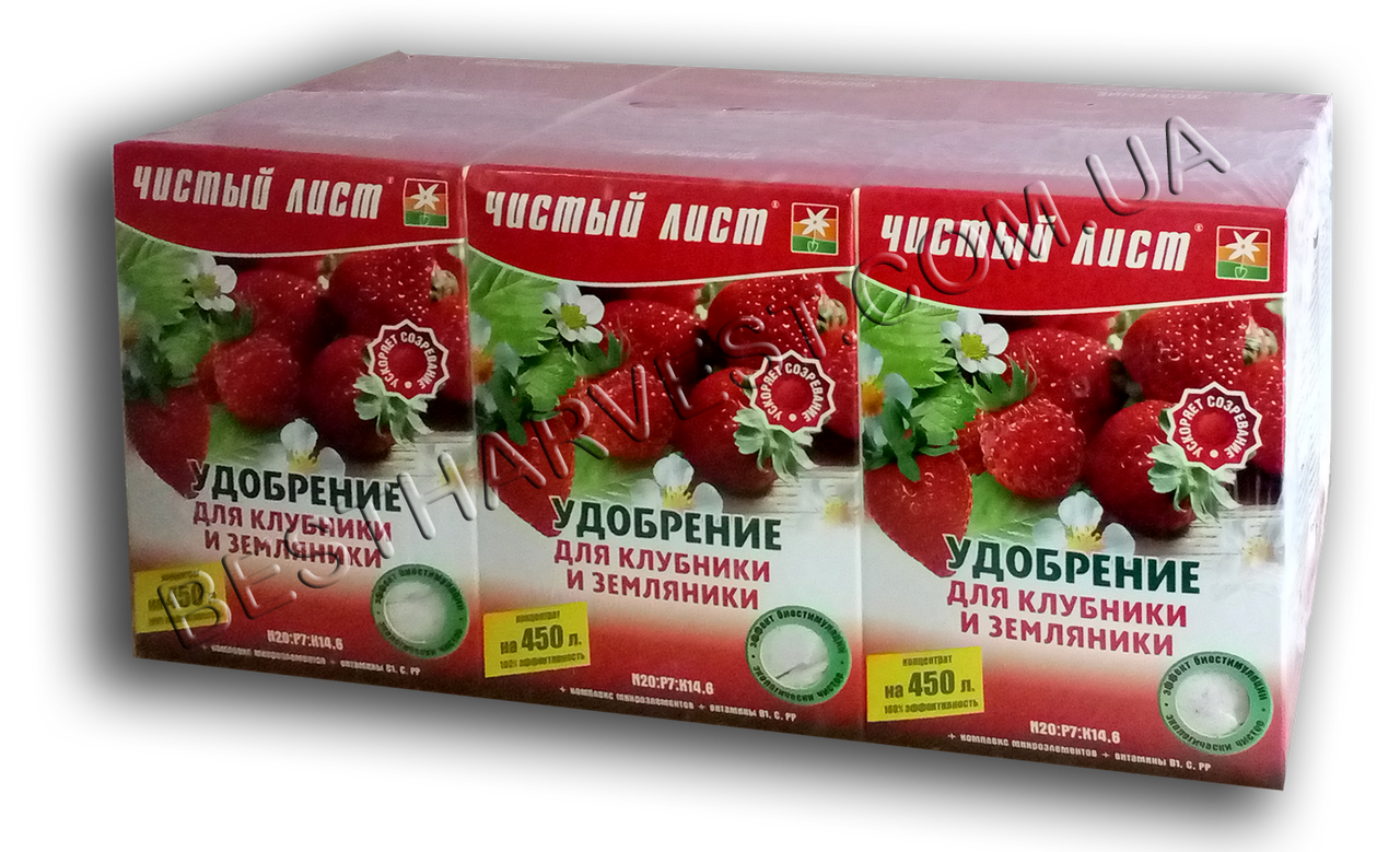Добриво "для полуниці і суниці" 300 г «Чистий лист», оригінал