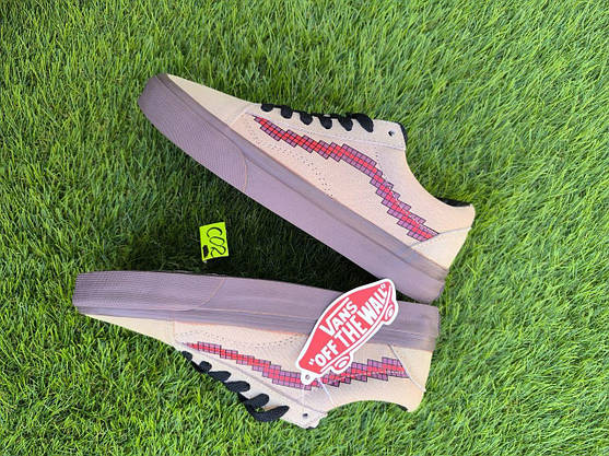 СКИДКА 37 р Vans Old Skool x Nintendo Game Over Light Brown кеди жіночі кросівки, що містяться на темній підошві, фото 6