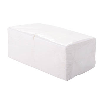 Серветка 2сл 24*24см 200 шт/уп біла CleanSpot