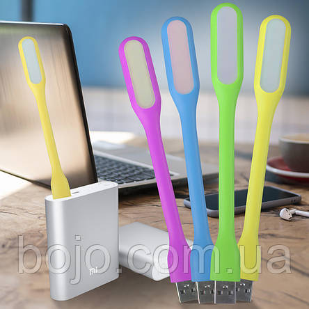 Гнучка USB led лампочка-ліхтарик для повербанка і ноутбука в асортименті, фото 1