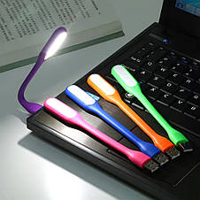 Гнучка USB led лампочка-ліхтарик для повербанка і ноутбука в асортименті, фото 3