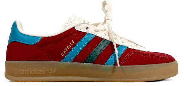 Adidas Gazelle Burgundy Blue White BiGun 2275476720