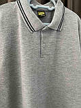 Поло шкільне з довгим рукавом сіре, для хлопчика, розміри 110-152, фото 2