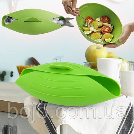 Силіконова миска для випічки SILICON COOKING POCKET, Зелений, фото 1