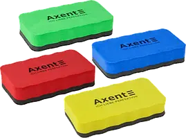 Губка для маркерних дошок (магнітна, асортимент кольорів) Axent 9802-A