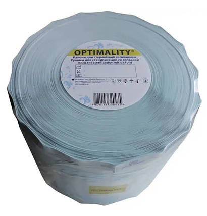 Рулони пласкі OPTIMALITY РПО 100ммх200м (пар/етилен/оксид), фото 1