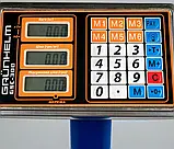 Торгові ваги Grunhelm GSC‑150 до 150 кг платформа 300×400 мм нержавіюча сталь живлення мережа/акумулятор дисплей ЖК, фото 3