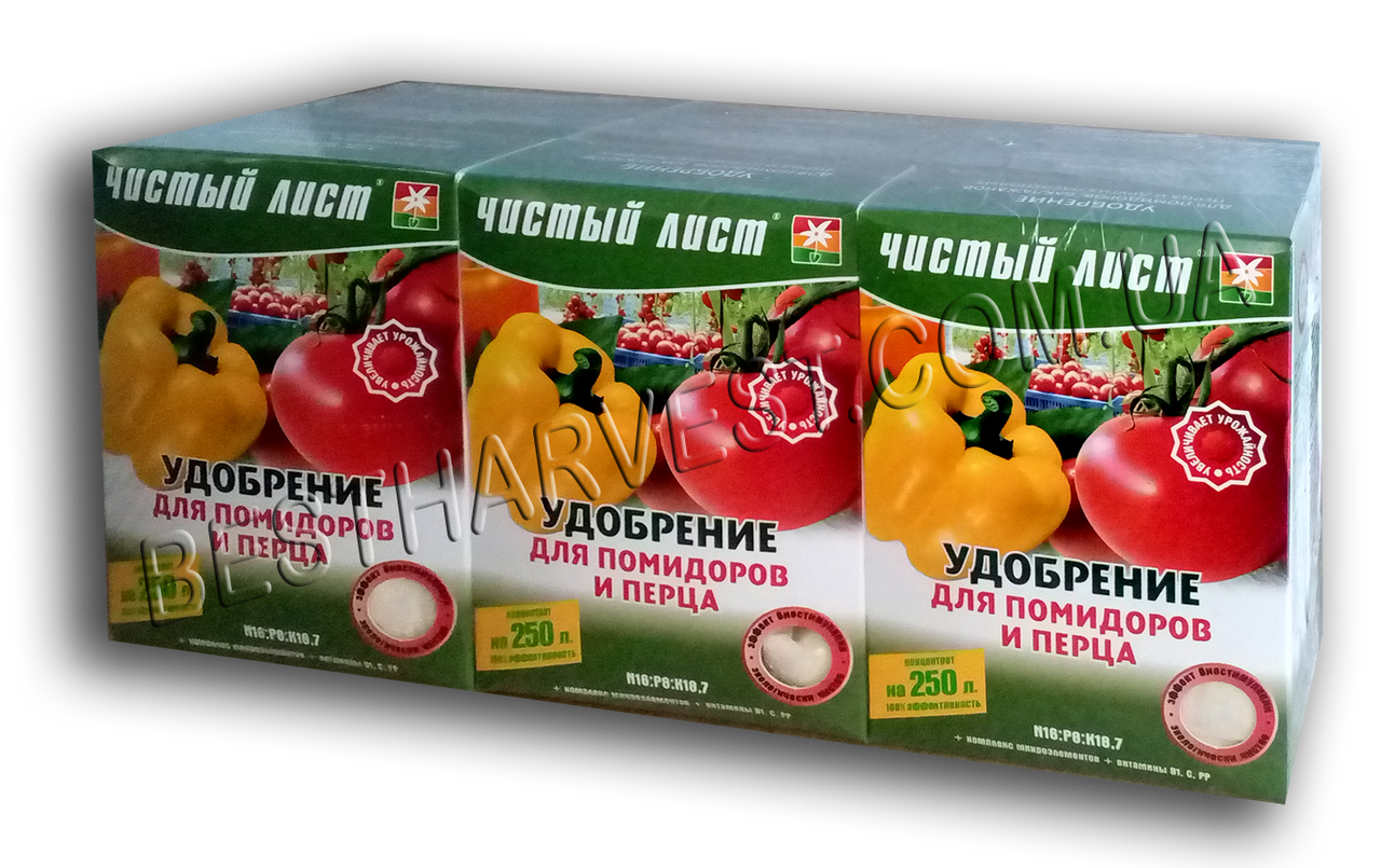 Добриво "для томатів і перців" 300 г «Чистий лист», оригінал